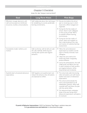 Classroom Management Checklist