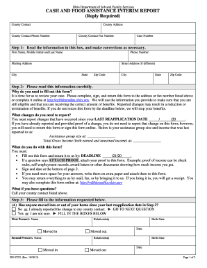 Ohio Cash and Food Assistance Interim Report
