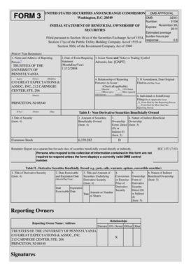SEC Form 3 Beneficial Ownership