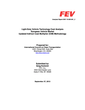 Analysis Report BAV 10-683-0013