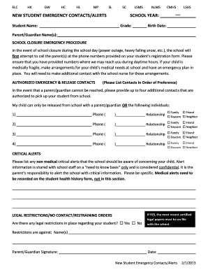 Lake Stevens School District Student Registration Form