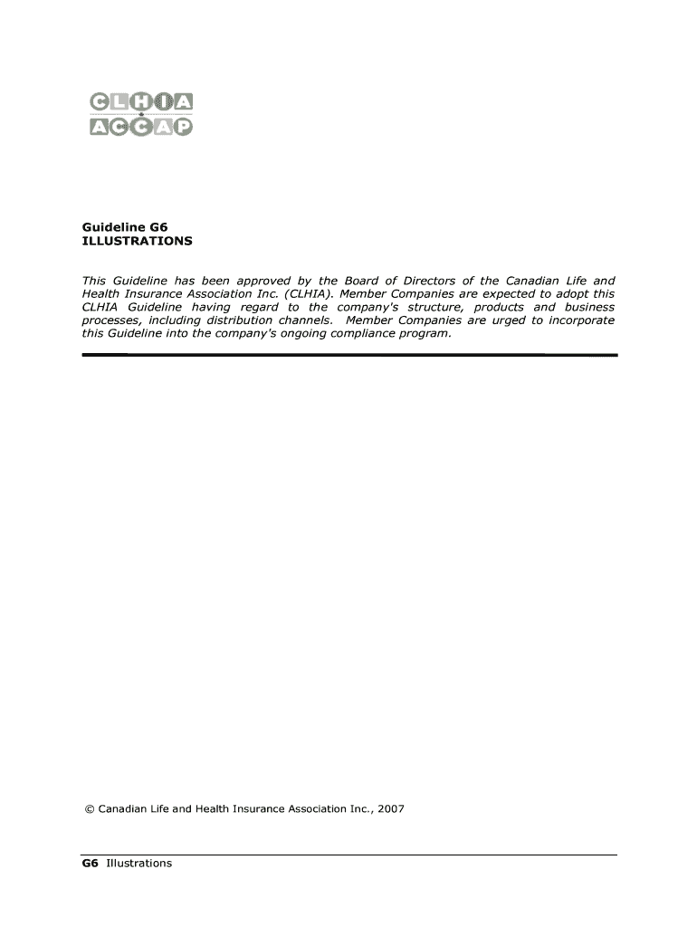 Fillable Online Guideline G6 Fax Email Print - pdfFiller