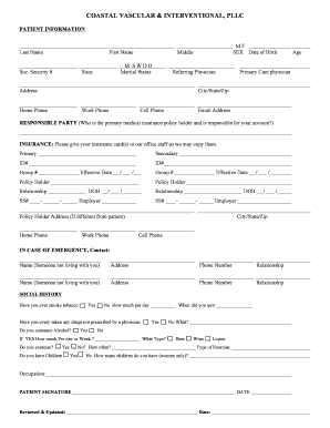Patient Information and Consent Forms