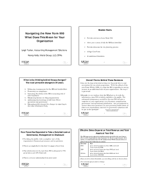 IRS Form 990 Overview and Guidance