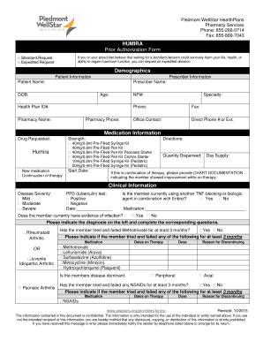 HUMIRA Prior Authorization Form