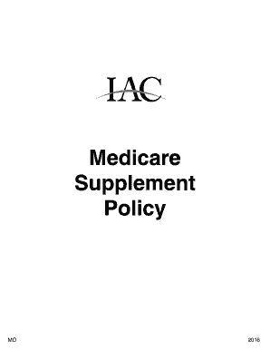 Medicare Supplement Insurance Application