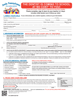 School Dental Consent Form