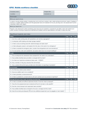 Mobile Workforce Checklist