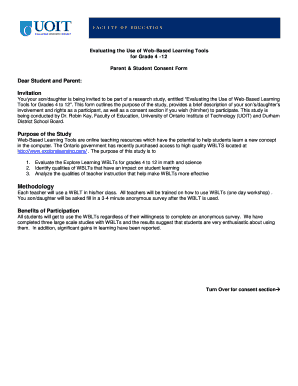 Parent & Student Consent Form