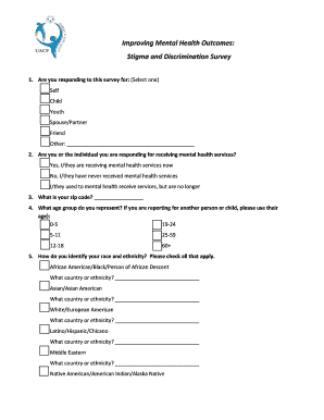 Mental Health Stigma and Discrimination Survey