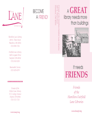 Friends of the Library Membership Form