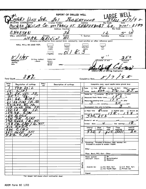 Alabama Drilled Well Report