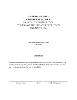 AP Euro History Chapter 19 Packet