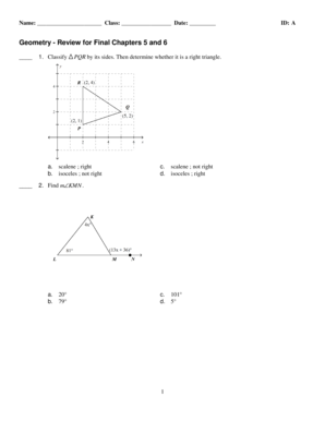 Geometry Review Quiz