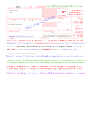 IRS Form 1099-A