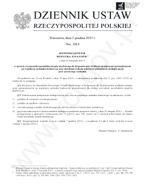 w sprawie wyznaczenia naczelnika urzdu skarbowego do dysponowania rodkami pieninymi zgromadzonymi - dziennikustaw gov