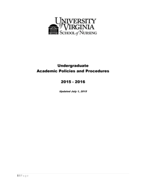 Undergraduate Academic Policies and Procedures 2015 - 2016 - nursing virginia