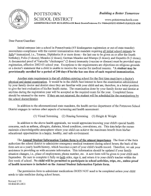 Pennsylvania School Dental Examination Report