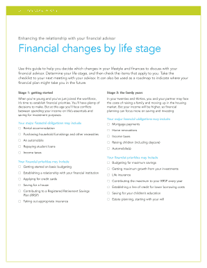Financial Advisor Life Stage Guide