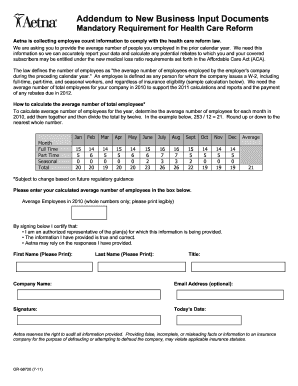 Aetna Connecticut Small Group Enrollment Checklist