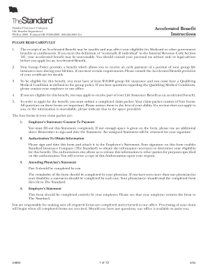 Accelerated Benefit Claim Form