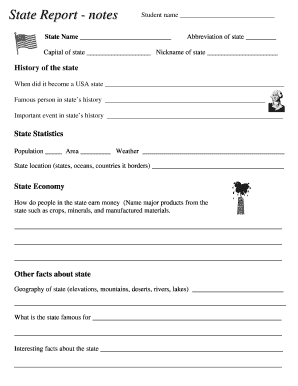 State Report Form