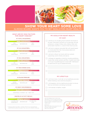 Heart Health Goal Setting Form