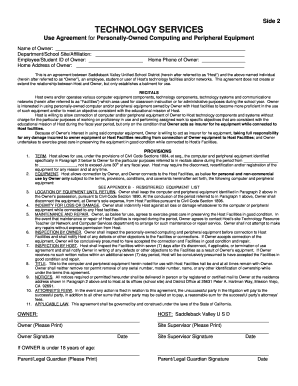 Technology Services Use Agreement