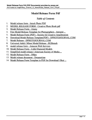 Model Release Form