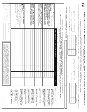 Bachelor of Arts Degree in Geological Sciences