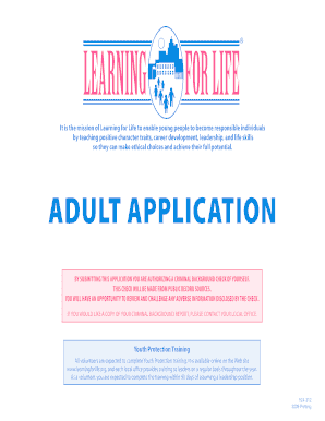 Learning for Life Adult Application