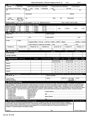 Employee Benefits Enrollment Form