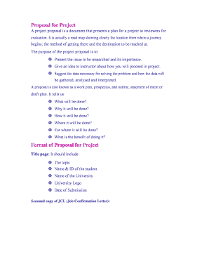 Project Proposal Template