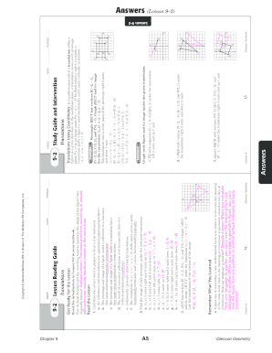 Geometry Translations Worksheet