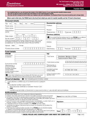 Superannuation Transfer Form