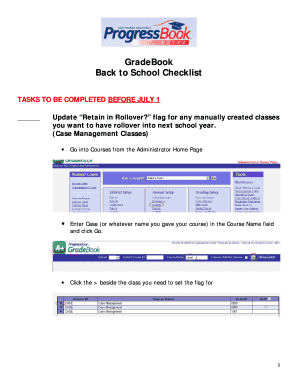GradeBook Back to School Checklist