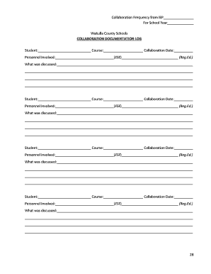 Collaboration Documentation Log