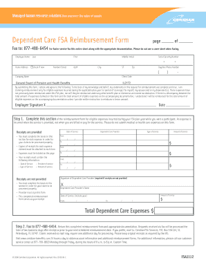 Dependent Care FSA Reimbursement Form