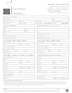 Rental Application Form