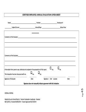 Certified Employee Annual Evaluation