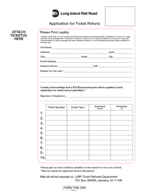Ticket Refund Application