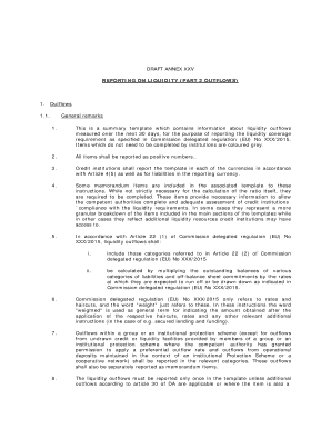 EU Liquidity Coverage Requirement Outflows Report