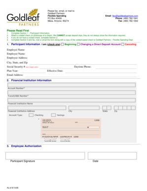 Flexible Spending Claim Form