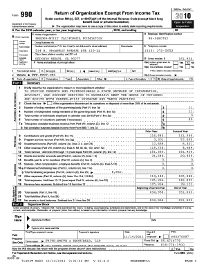 Form 990 Return of Organization Exempt From Income Tax