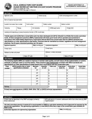 319-a agriculture cost-share clean water act section 319 cost-share