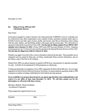 IRS Form 1099 Filing Authorization