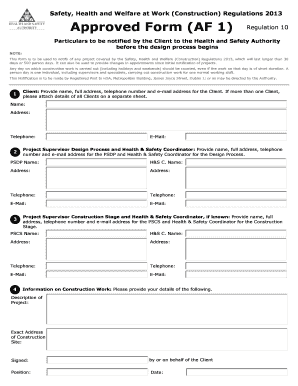 Construction Project Notification Form