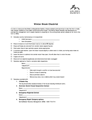 Winter Break Checklist for Greek Chapters