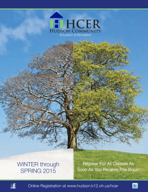 Hudson Community Education Registration Form