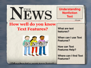 Text Features Quiz